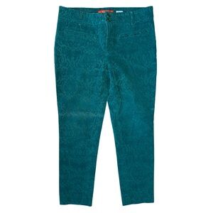 Anthropologie Teal Straight Leg Pants
